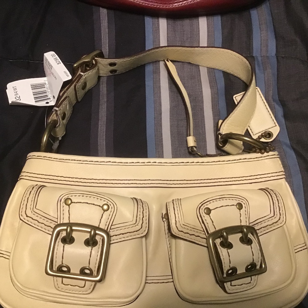 White coach purse